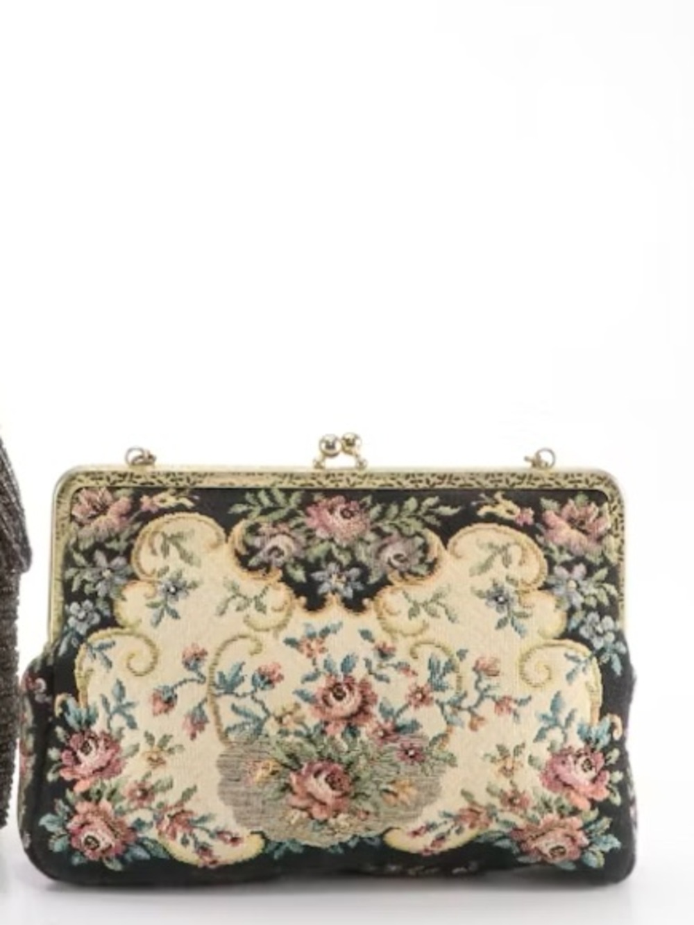 Vintage Walborg Floral Petit Point Purse